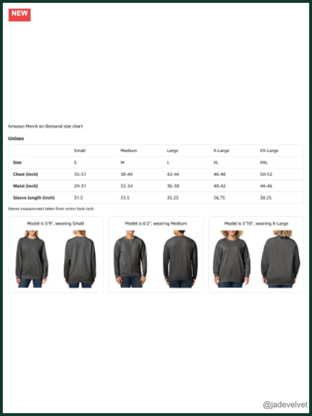 Cotton Blend Crew Neck Long Sleeve Sweatshirt Budget Traveler - Picture 2 of 2